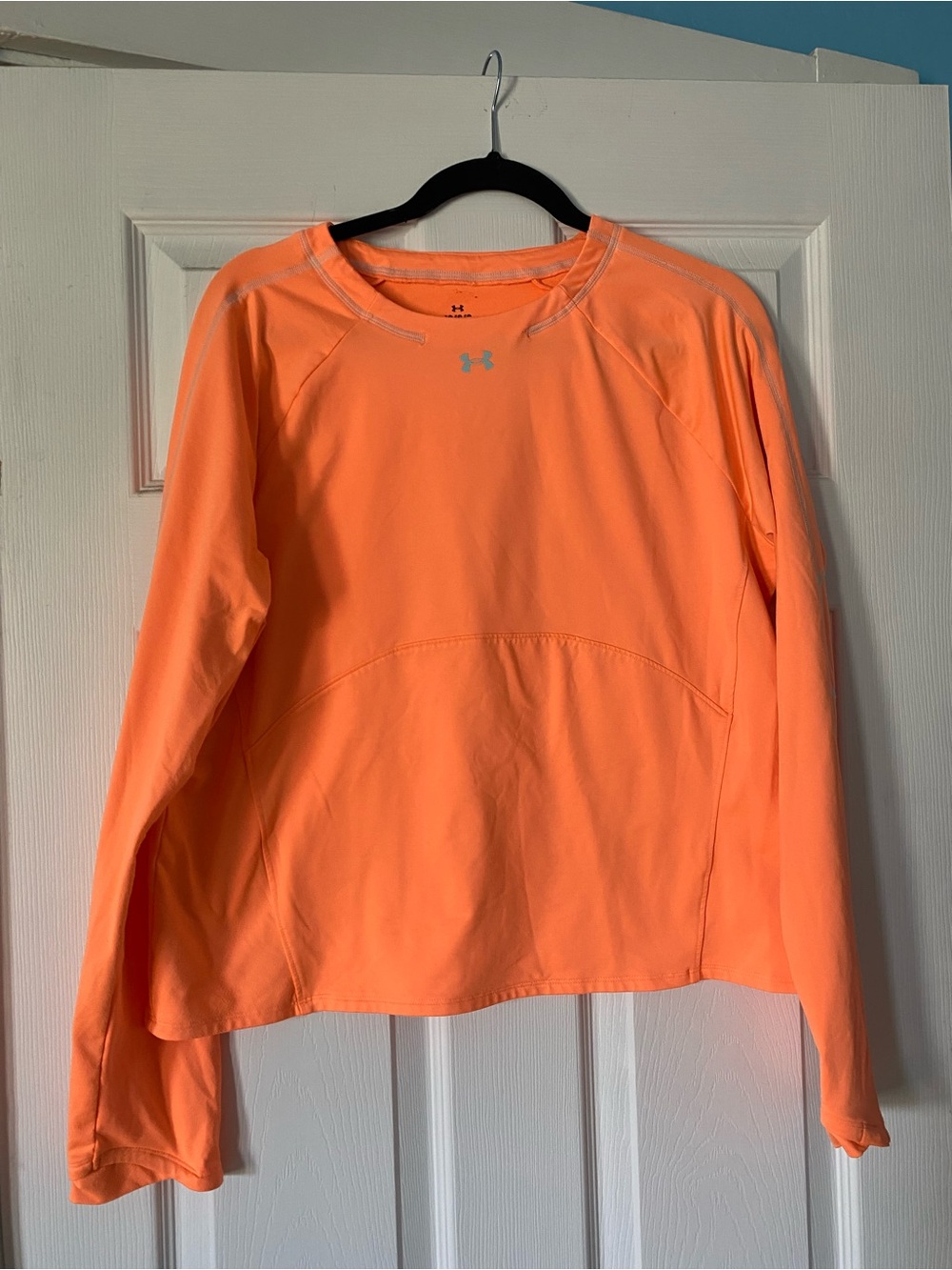 Under Armour Women's Neon Orange Long-Sleeve Performance Top